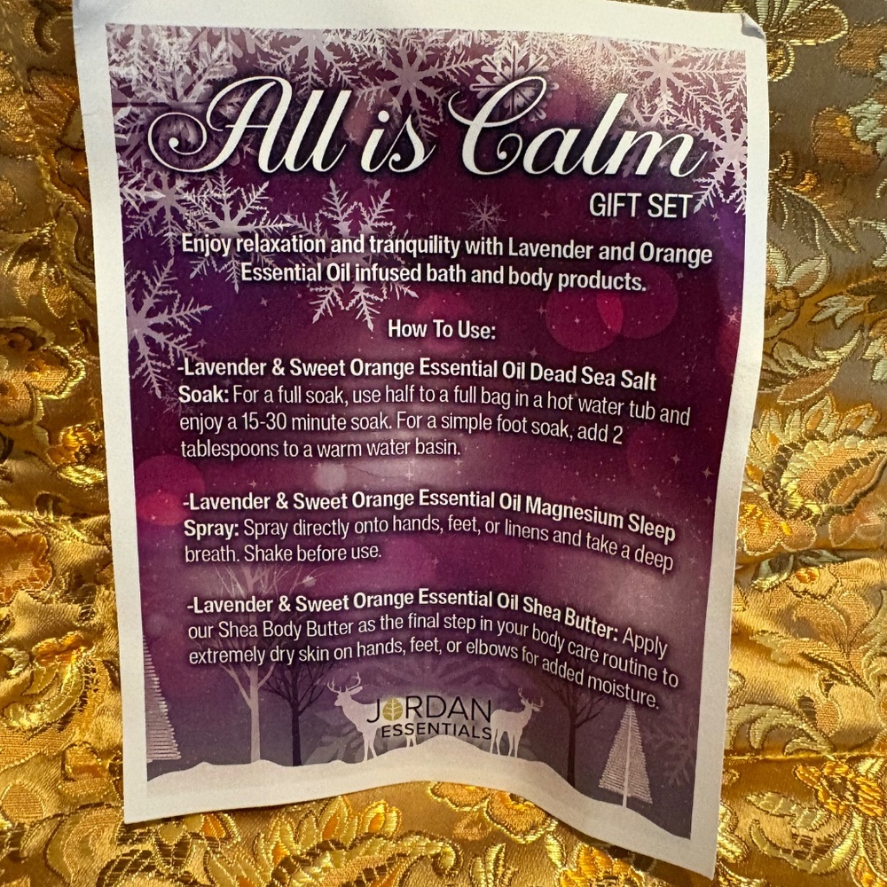 All Is Calm Gift Set  - Jordan Essentials - Picture 2 of 4